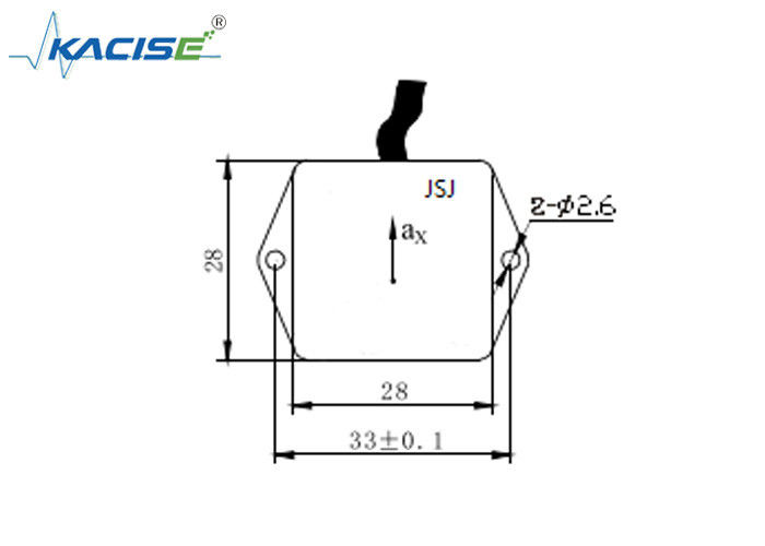 Sensor acelerômetro uniaxial com saída de 0,5 ~ 4,5 V faixa de ± 1 g e ampla faixa de medição
