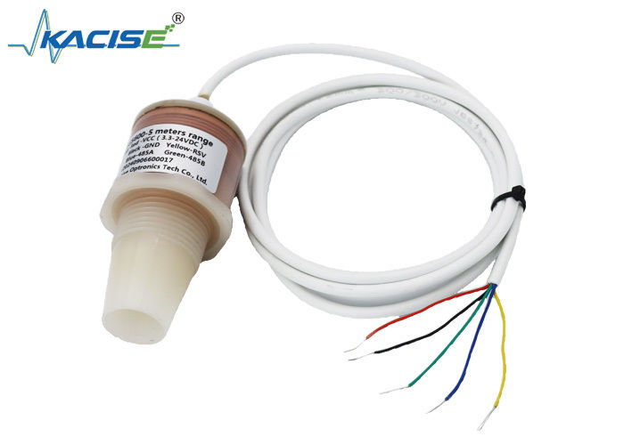 Medidor de nível de água ultrassônico inteligente PVDF 5m 5V RS485 saída liquide Sensor de nível KUS600