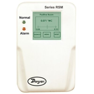Monitor de sala de precisão AegisPress com precisão FS de ±0,5% e sinal de saída selecionável para salas de isolamento hospitalares