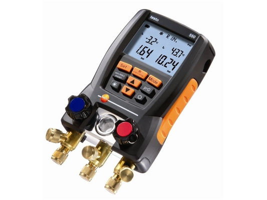 Kit coletor de refrigerante digital Testo 550 com conectividade Bluetooth 60 perfis de refrigerante e design robusto