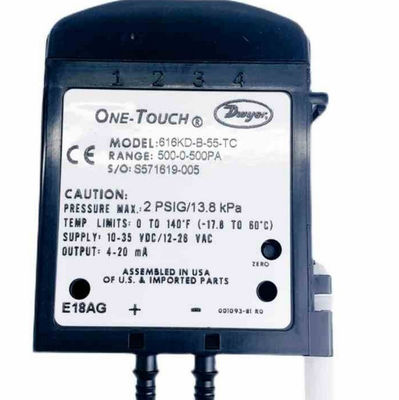 Transmissor de pressão micro diferencial da série Dwyer 616KD com calibração de um toque e saída de 4-20 mA para ± 0,25% de precisão FS