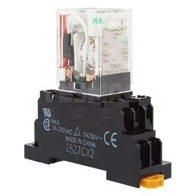 Relais de propósito geral OMRON MY2-GS com operação 24VDC, resistência à bobina de 662 Ω e formulário de contacto DPDT