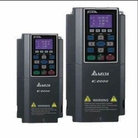 Delta VFD110C43A Acionamento de Frequência Variável com Controle Orientado a Campo Integrado PLC e teclado HMI LCD Grande