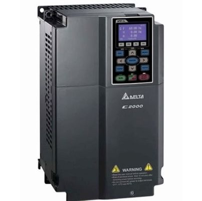 Delta VFD110C43A Acionamento de Frequência Variável com Controle Orientado a Campo Integrado PLC e teclado HMI LCD Grande