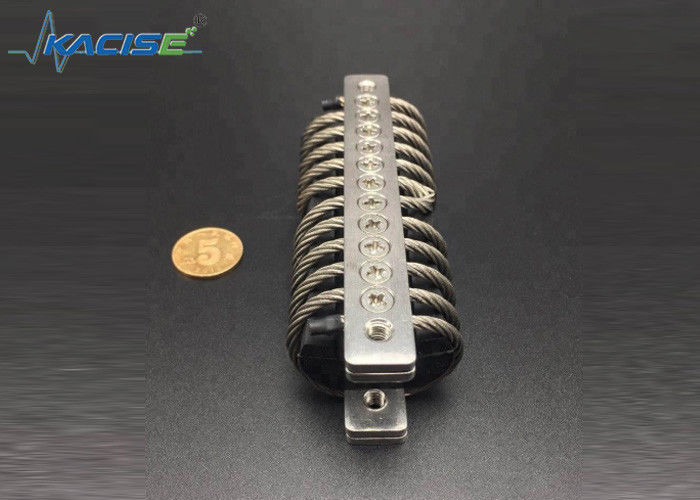 Isolador de vibração de cabo de aço com resistência a choque 100G com construção em alumínio e aço inoxidável com certificação ISO9001: 2008