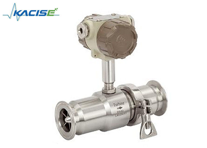 Medidor de fluxo de turbina de saída analógica de pulso de alta precisão Tipo sanitário para azeite e óleo de palma