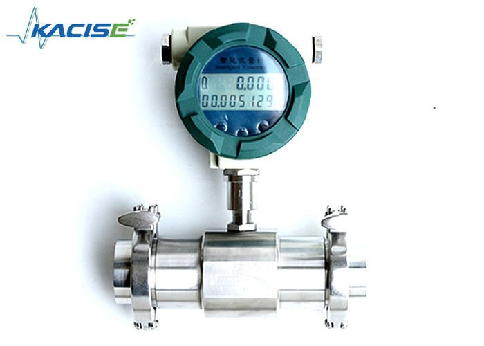 Medidor de fluxo de turbina de saída analógica de pulso de alta precisão Tipo sanitário para azeite e óleo de palma
