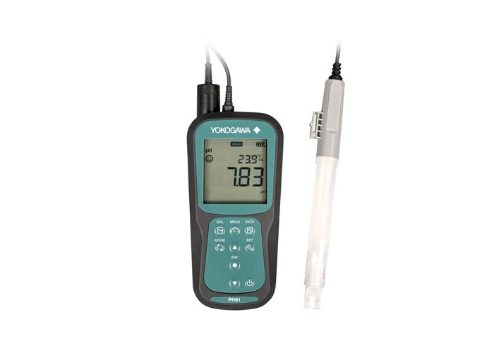 Medidor de pH portátil IP67 com compensação automática de temperatura e grande display retroiluminado para medições precisas