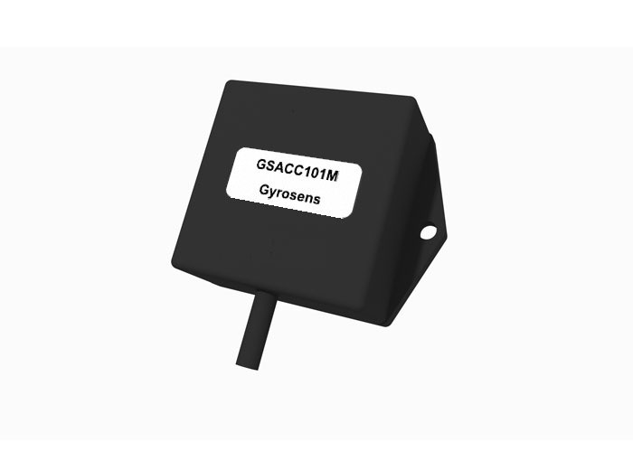 Acelerômetro MEMS GSACC101M com faixa de ±1 g, largura de banda ≥50 Hz e sensibilidade de 1000±30 mV/g para controle de estabilidade de aeronaves