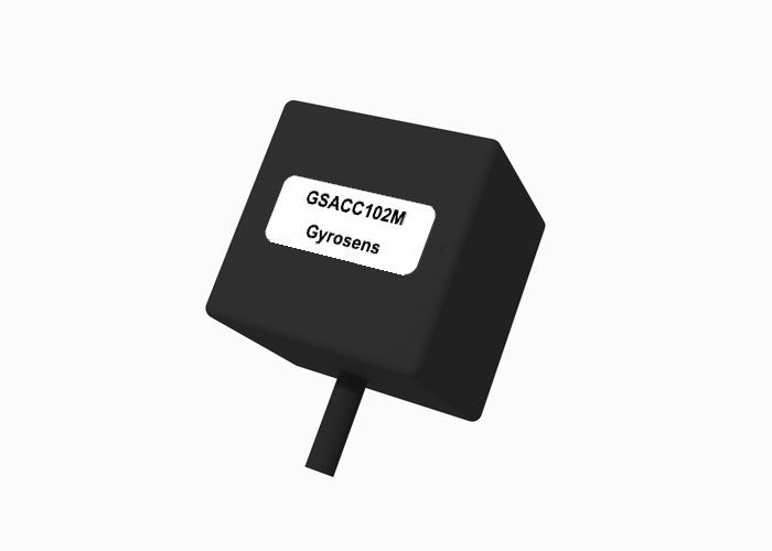 Acelerômetro MEMS GSACC102M com faixa de ±10 g ≤ 1500 Hz de largura de banda e sensibilidade de 100±30 mV/g para monitoramento de vibração