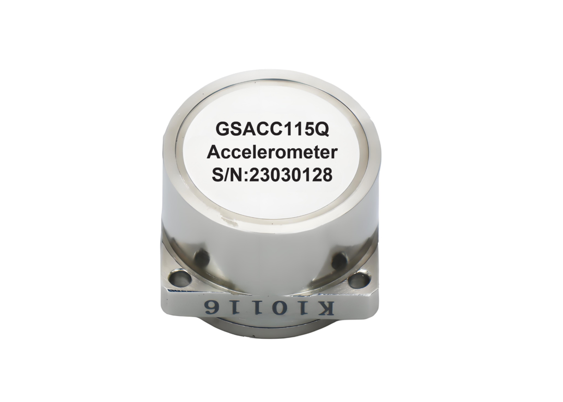 Sensor de acelerômetro flexível de quartzo GSACC115Q com ±30 g de alcance 1,0 ∼1,6 mA/g Fator de escala e estabilidade de viés ≤ 50 ug