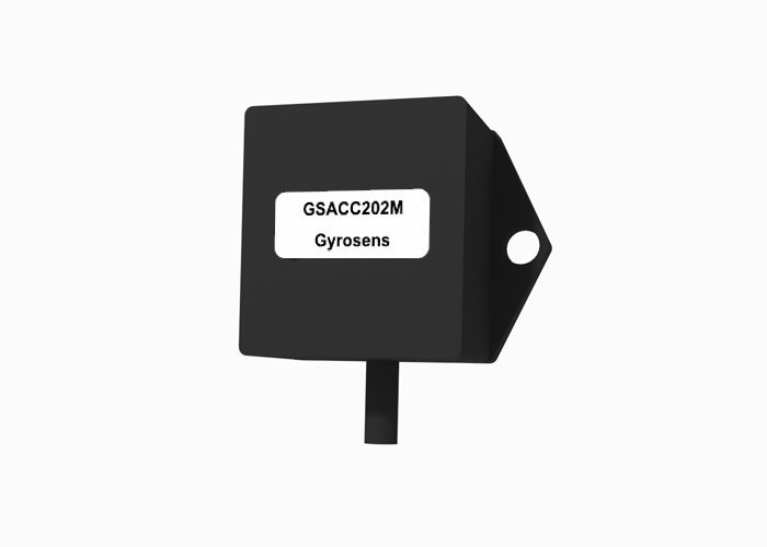 Acelerômetro MEMS GSACC202M com faixa de ±2g, sensibilidade de 1000±30 mV/g e largura de banda ≧ 50 Hz para controle de estabilidade de aeronaves