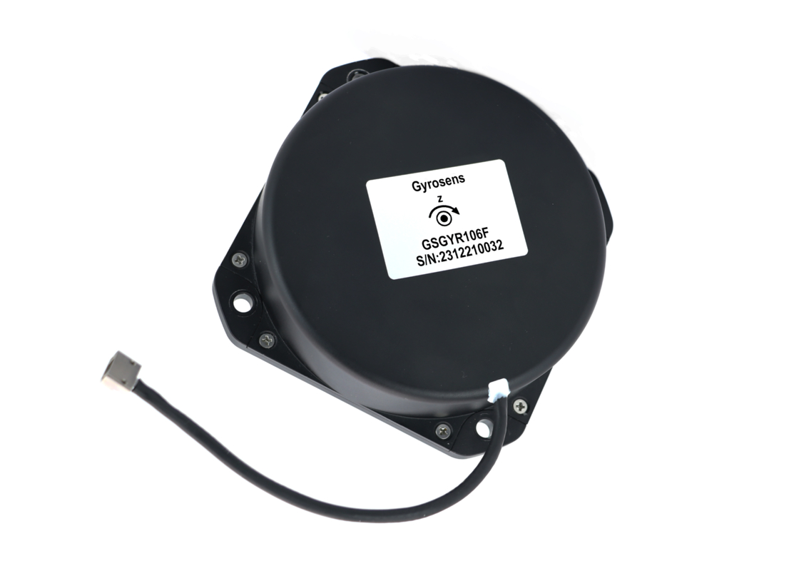 Giroscópio de fibra óptica de um eixo com temperatura de operação de -45°C a +70°C, tensão de alimentação CC de +5V e peso de 890g±20g