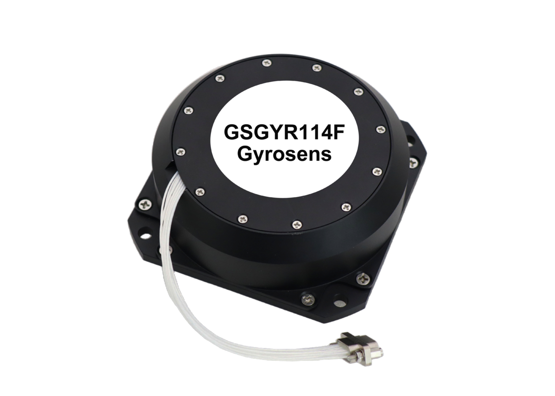 GSGYR114F Giroscópio de Fibra Óptica de Eixo Único com Fornecimento Único de Energia 5V RS422 Saída e Compacto 98×98×35mm Tamanho