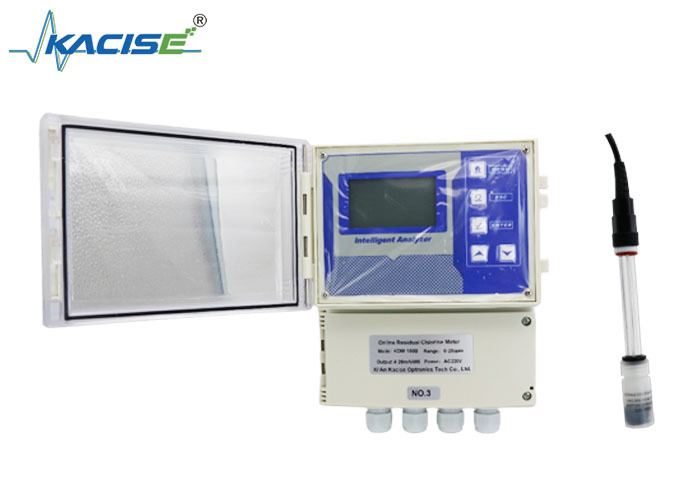 KSM-150B Medidor de cloro residual montado na parede com sensor não-membrana e saída de 4-20mA