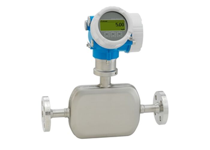 Proline Promass A 200 Coriolis Flowmeter com gama de medição de 0 a 450 kg/h para uso industrial