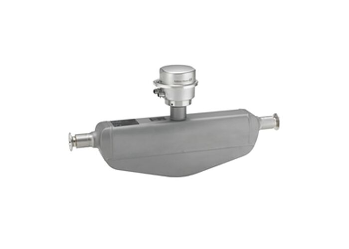 Promass S 100 Medidor de caudal Coriolis com design higiénico, transmissor ultracompacto e tubo auto-drainável para indústria de alimentos e bebidas