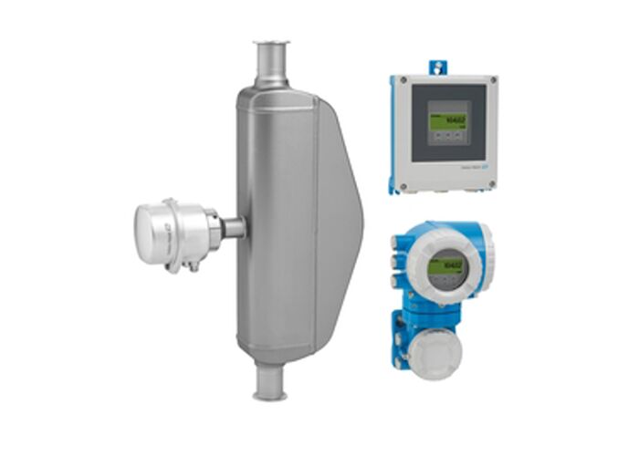 Promass S 500 Coriolis Flowmeter com projeto higiênico, sistema de tubo único auto-drainável e medição multivariável