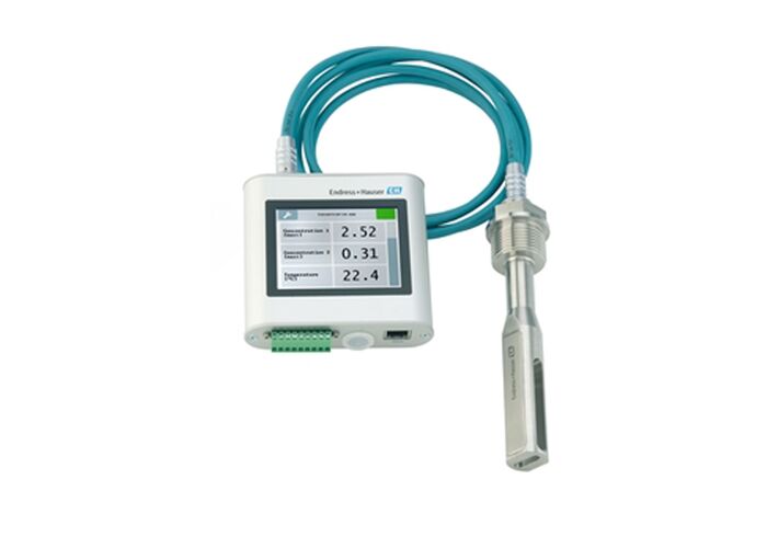 Medidor de concentração ultrassônico Teqwave I com faixa de 0 a 100 ° C, pressão máxima de 16 bar e display colorido TFT sensível ao toque