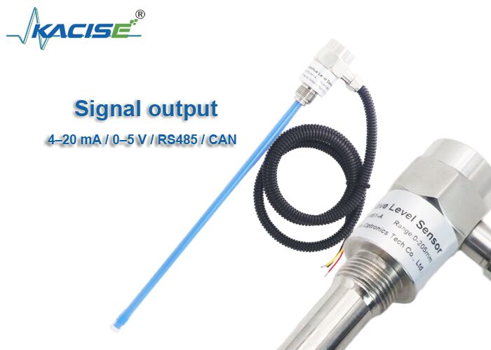 KSLV651-A Sensor de Nível Compacto com Proteção IP68, Sonda FEP e Medição Auto-adaptativa