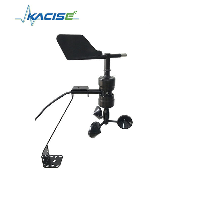 Sensor integrado de velocidade e direção do vento KQS-FSFX-S com precisão ±3° 0,9W Consumo máximo de energia e corpo de liga de alumínio