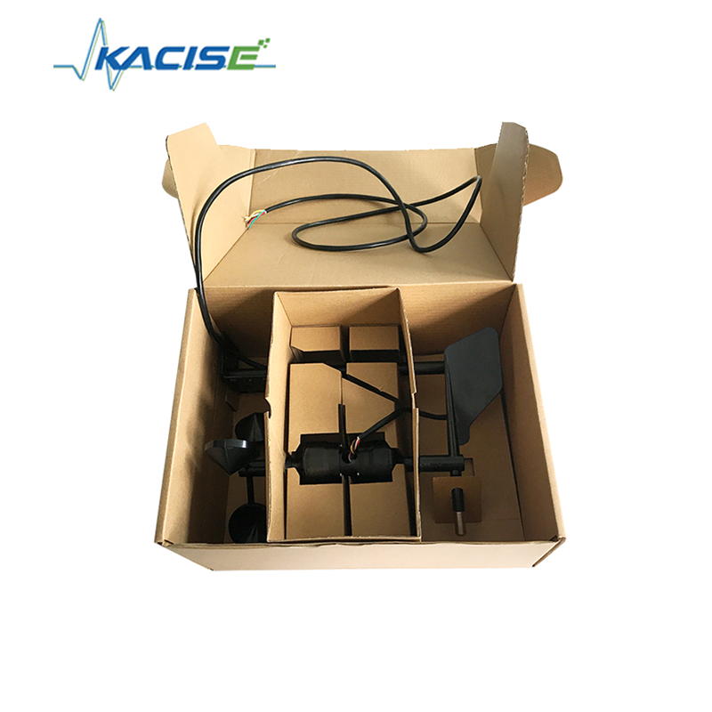 Sensor integrado de velocidade e direção do vento KQS-FSFX-S com precisão ±3° 0,9W Consumo máximo de energia e corpo de liga de alumínio