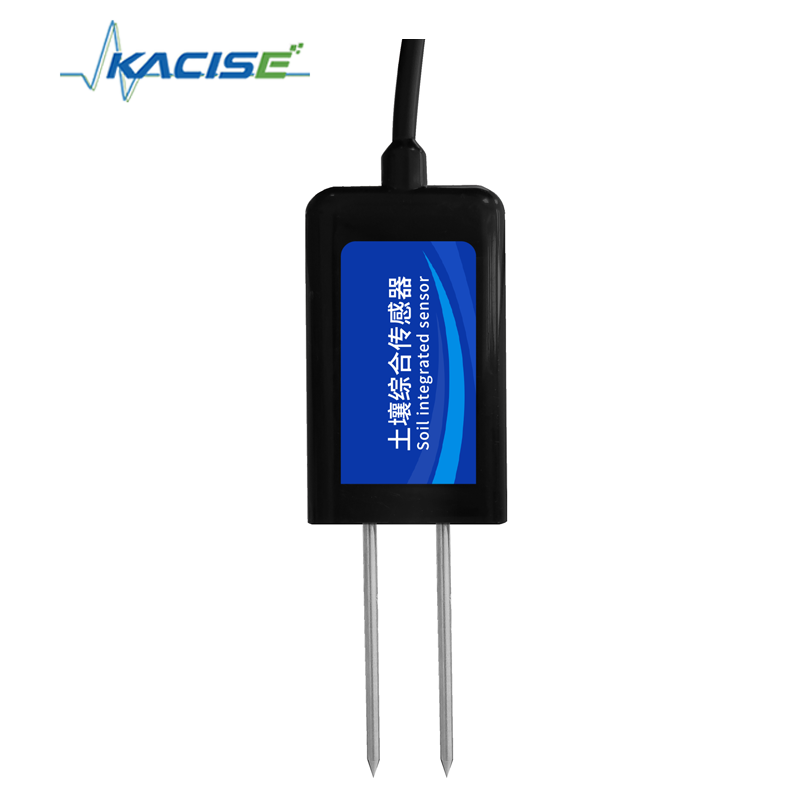 KQS-SM Soil Comprehensive Sensor with 304 Stainless Steel Probe for 8 Soil Parameters and IP68 Waterproof Design