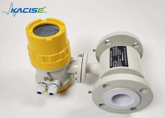 Medidor de fluxo eletromagnético de alimentos RS485 Medidor de fluxo sem fios Baixo consumo de energia com diâmetro DN10 ~ DN2600