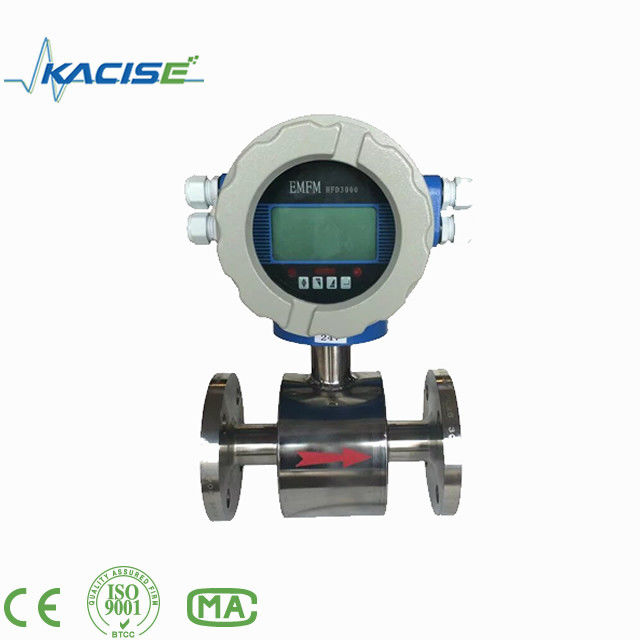 Medidor de fluxo eletromagnético de alimentos RS485 Medidor de fluxo sem fios Baixo consumo de energia com diâmetro DN10 ~ DN2600