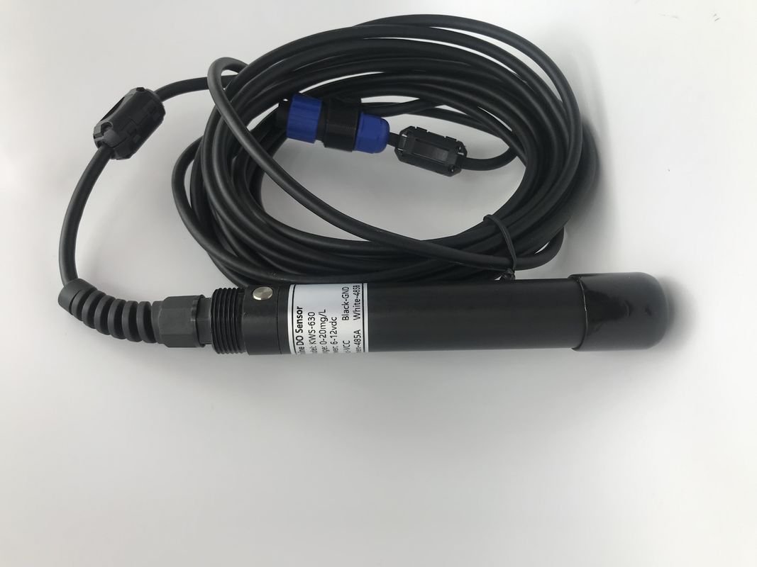 Sensor de oxigênio dissolvido por fluorescência com compensação automática de temperatura, sem necessidade de eletrólito e saída RS485