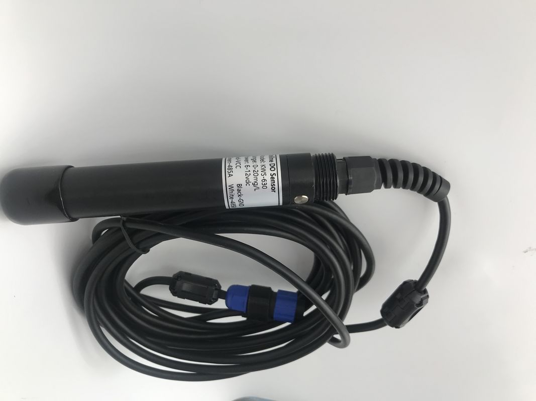 Sensor de oxigênio dissolvido por fluorescência com compensação automática de temperatura, sem necessidade de eletrólito e saída RS485