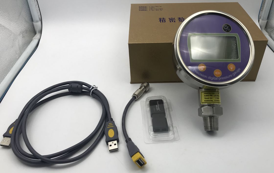 Medidor de pressão digital KPG201 com registador de dados de 0,05% de precisão e capacidade de armazenamento de 11000 dados