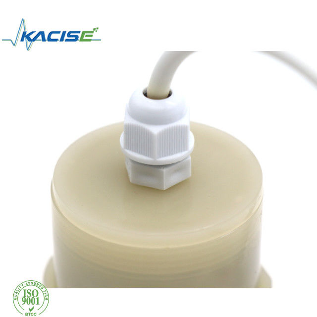 Transdutor de nível ultrasônico resistente à corrosão de PTFE com alcance de detecção de 200 mm ~ 3000 mm e saída RS485.