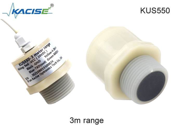KUS550 4 - 20mA Sensor de Nível Ultrassônico Tamanho Pequeno Peso Leve
